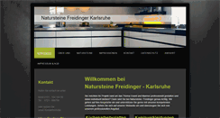 Desktop Screenshot of natursteine-karlsruhe.de