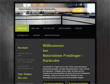 Tablet Screenshot of natursteine-karlsruhe.de